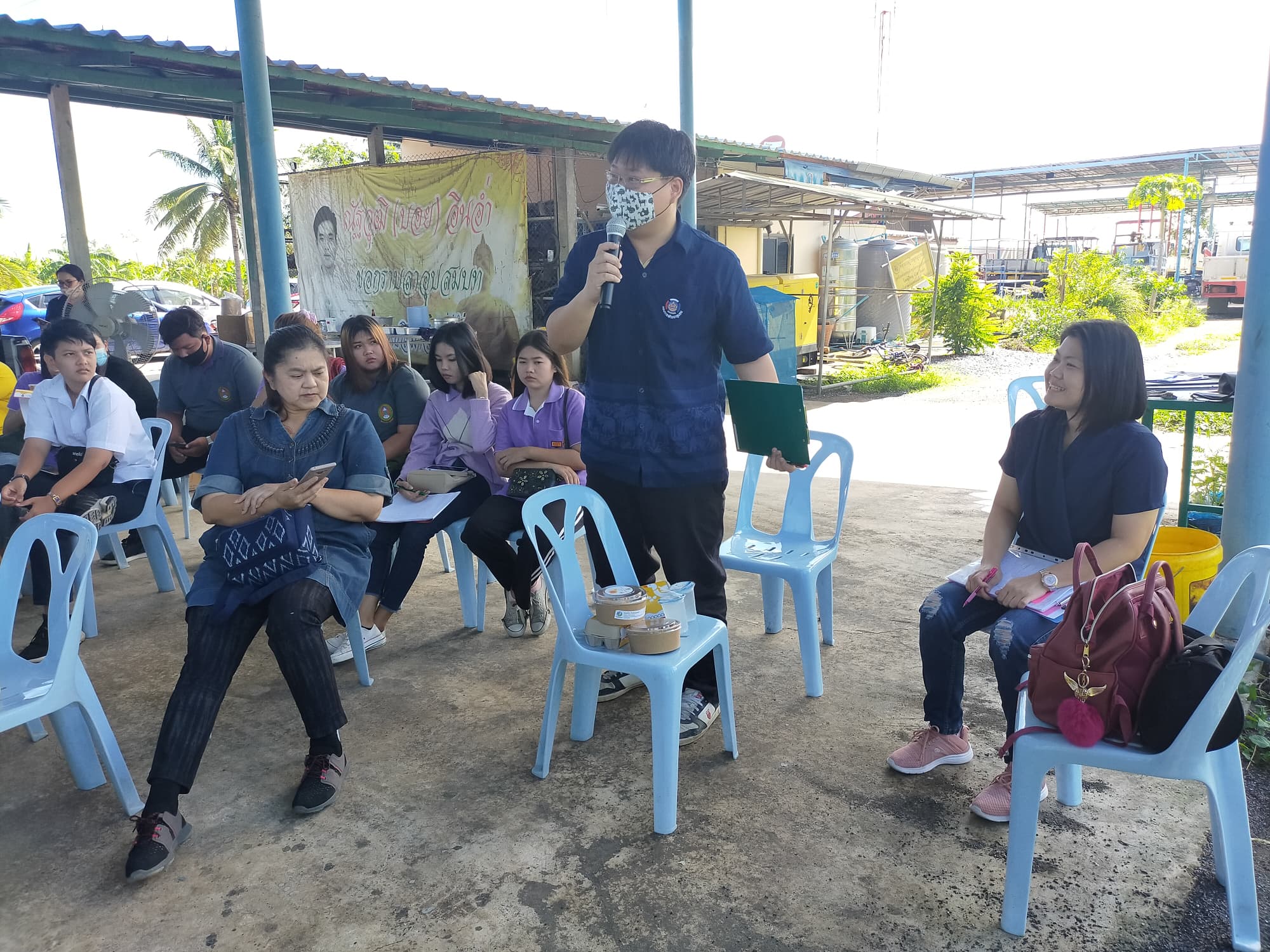 17 กรกฎาคม 2563 กิจกรรมงานลงพื้นที่ตรวจติดตามโครงการยกระดับคุณภาพชีวิตฯ ณ ตำบลบึงชำอ้อ จังหวัดปทุมธานี