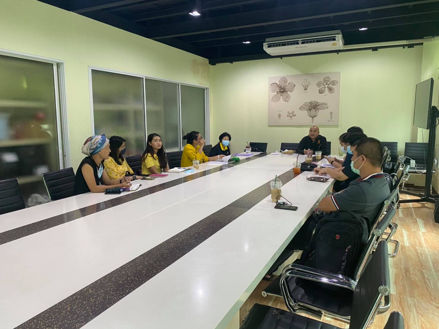 14 กันยายน 2563 ประชุมเตรียมความพร้อมการฝึกอบรมปฏิบัติการงานสวนพฤกษศาสตร์โรงเรียน 