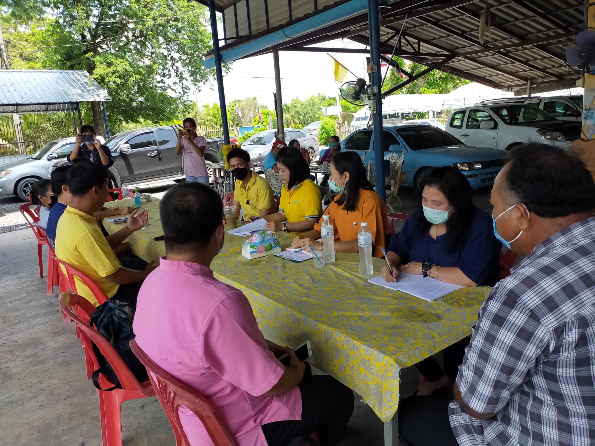 22 กรกฎาคม 2563 กิจกรรมงานลงพื้นที่ตรวจติดตามโครงการยกระดับคุณภาพชีวิตฯ ณ ตำบลคลองห้า จังหวัดปทุมธานี