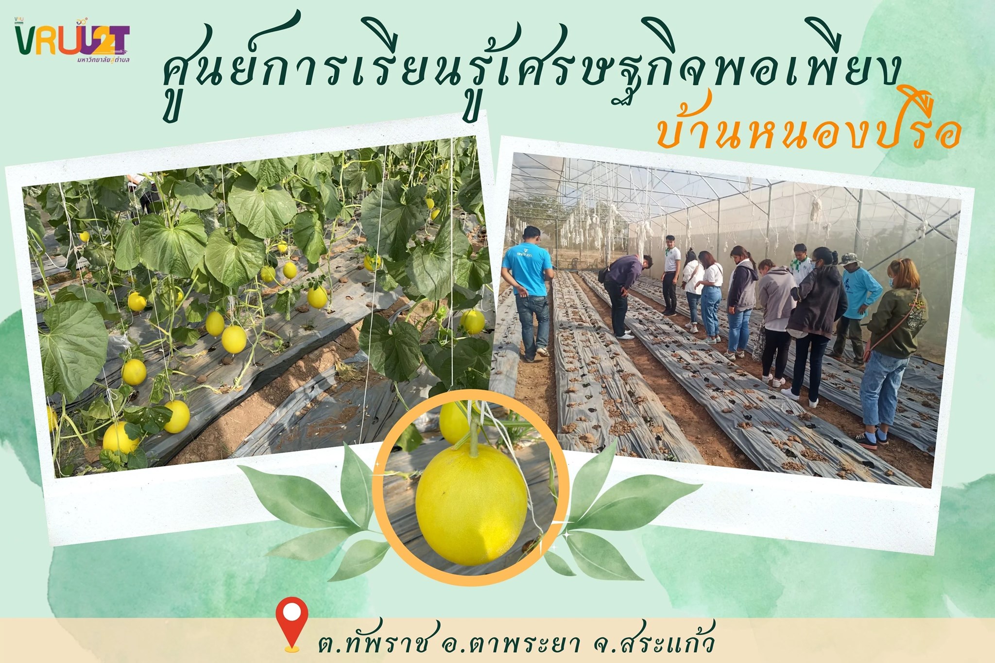 28 มิถุนายน 2564  VRUU2T ศูนย์การเรียนรู้เศรษฐกิจพอเพียงบ้านหนองปรือ 