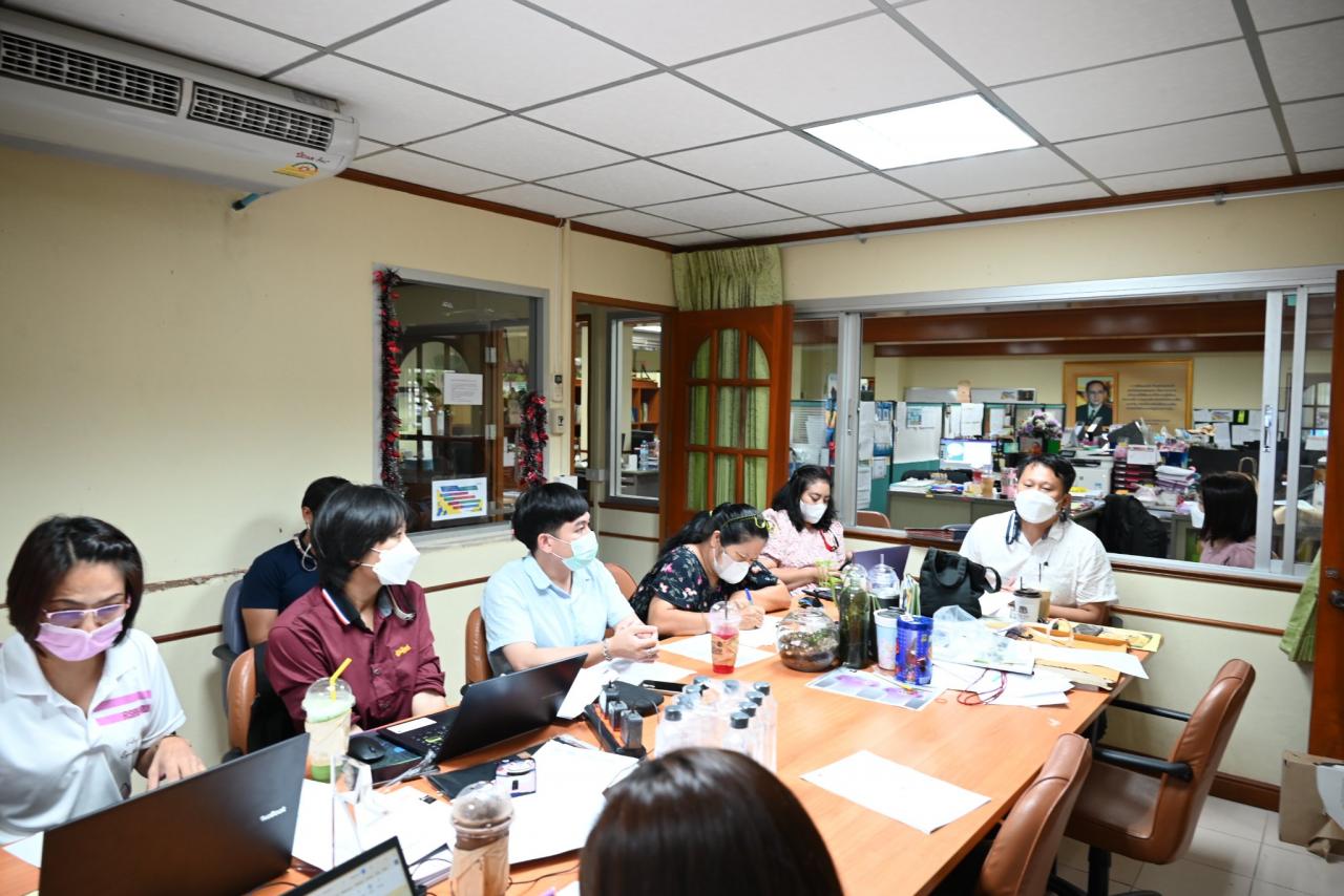 การประชุมติดตามการดำเนินงานของสำนักส่งเสริมการเรียนรู้และบริการวิชาการ และกิจกรรม LEARN-Happy Work Place  