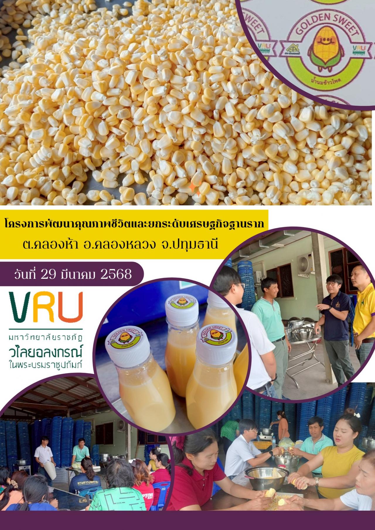 29 มีนาคม 2568 ลงพื้นที่ติดตามผลการดำเนินงาน โครงการพัฒนาคุณภาพชีวิตและยกระดับเศรษฐกิจฐานราก ตำบลคลองห้า อำเภอคลองหลวง จังหวัดปทุมธานี